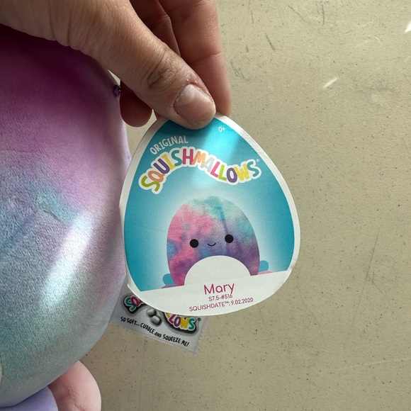 NWT Squishmallow Mary the Octopus Multicolor 8in - Picture 8 of 8